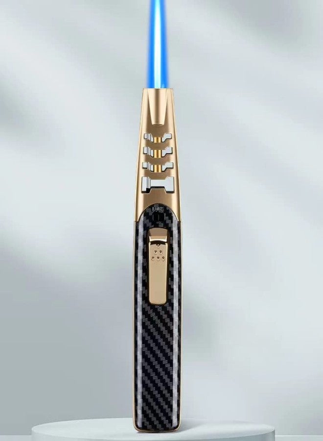 Overa Windproof Torch Adjustable Jet Flame, for Candle Camping BBQ Kitchen- Turbine Torcher - Torch Lighter Jet Flame Refillable - Not Included - Image 3